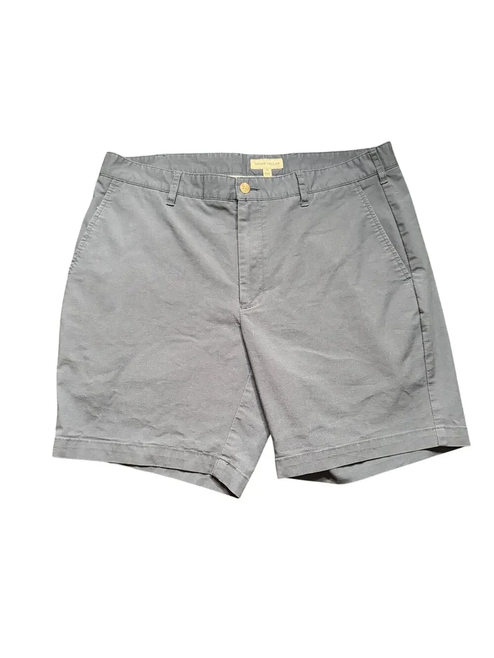 Peter Millar Men's Chino Golf Shorts Slate Blue Casual Twill Comfort Stretch 35